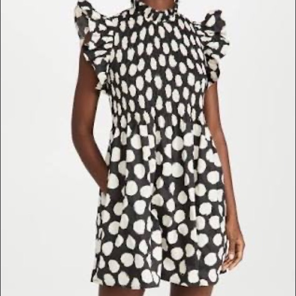 Sea Airline Polka Dot Dress